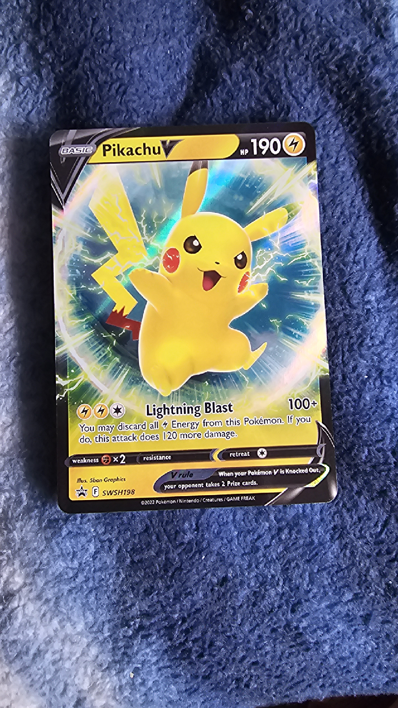 Pikachu V Pokemon Card