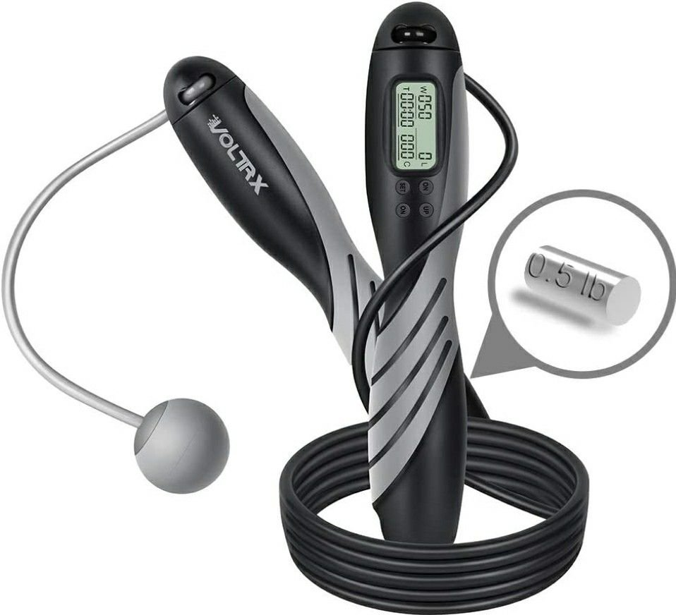 VOLTRX Counting Jump Rope with Corded or Cordless Jumping