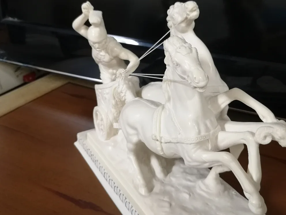 Beautiful Epic Roman Empire War Chariot Sculpture ~by A. Santini image indicator(2)