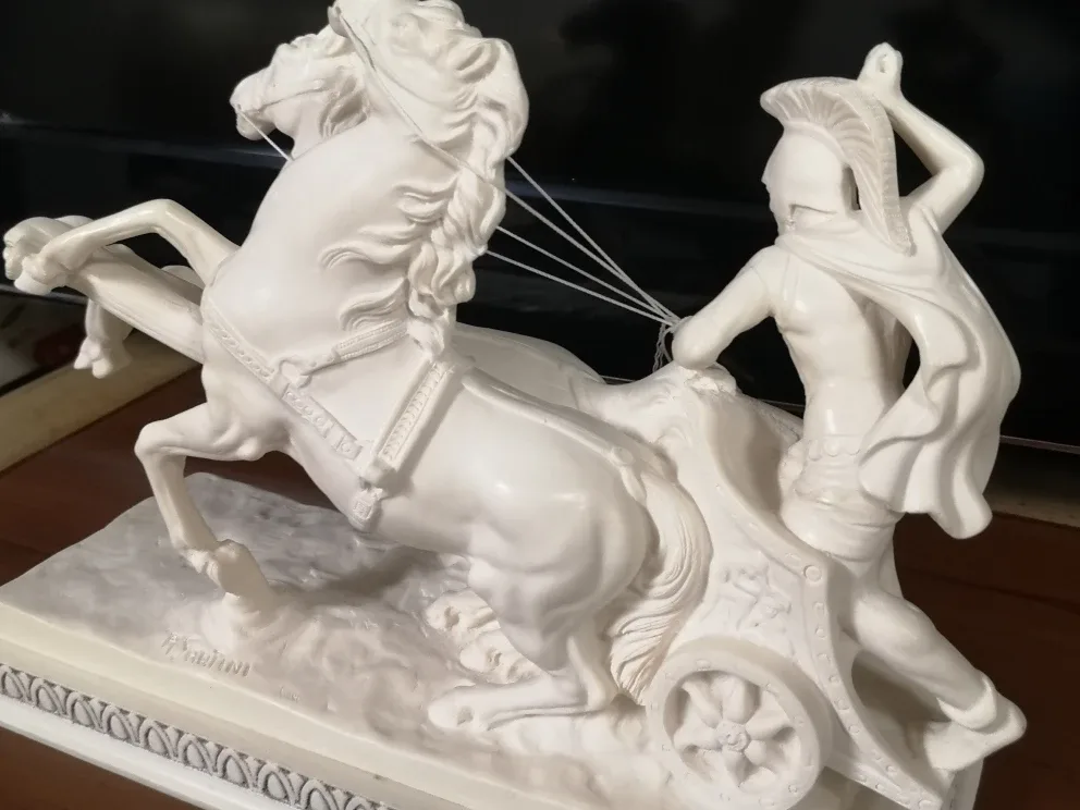 Beautiful Epic Roman Empire War Chariot Sculpture ~by A. Santini image indicator(3)