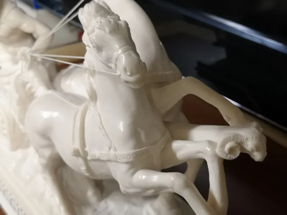 Beautiful Epic Roman Empire War Chariot Sculpture ~by A. Santini image indicator(8)