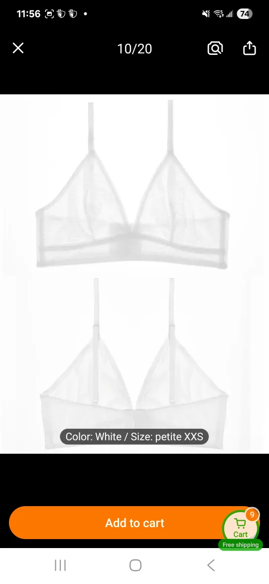 XS Wireless Mesh Bralette image indicator(3)