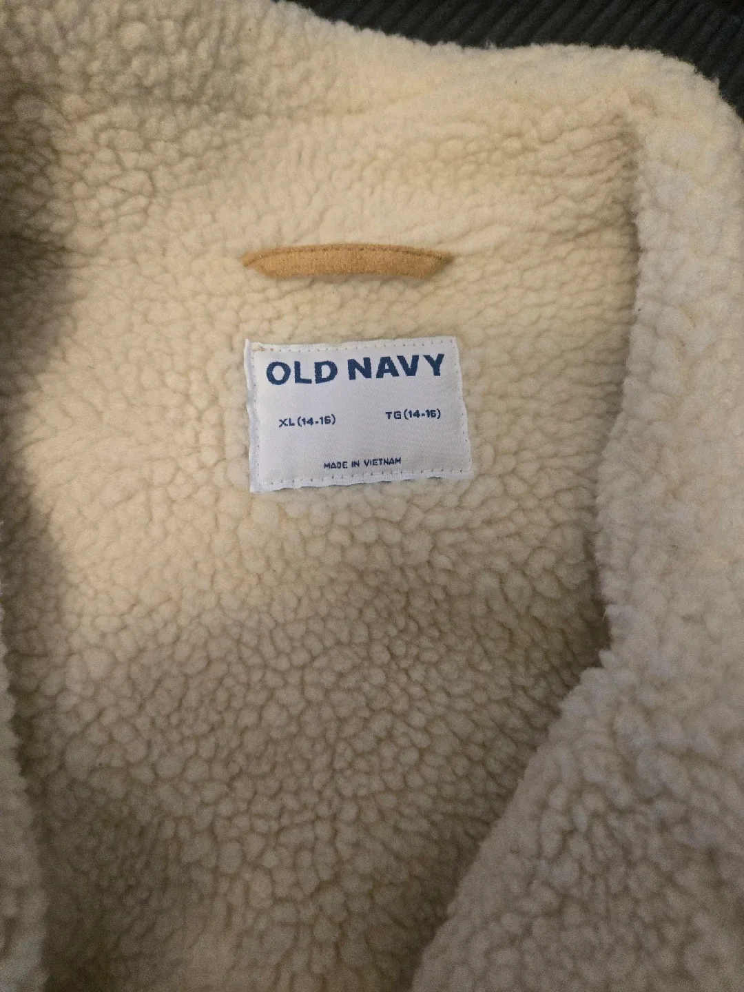 Old Navy XL Sherpa-Lined Jacket- girls image indicator(2)