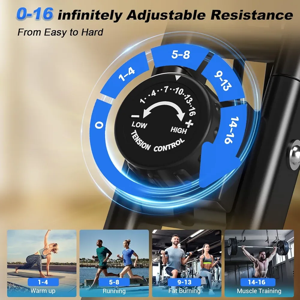 Brand New Slunse Upgraded Magnetic Resistance Exercise Bike image indicator(4)