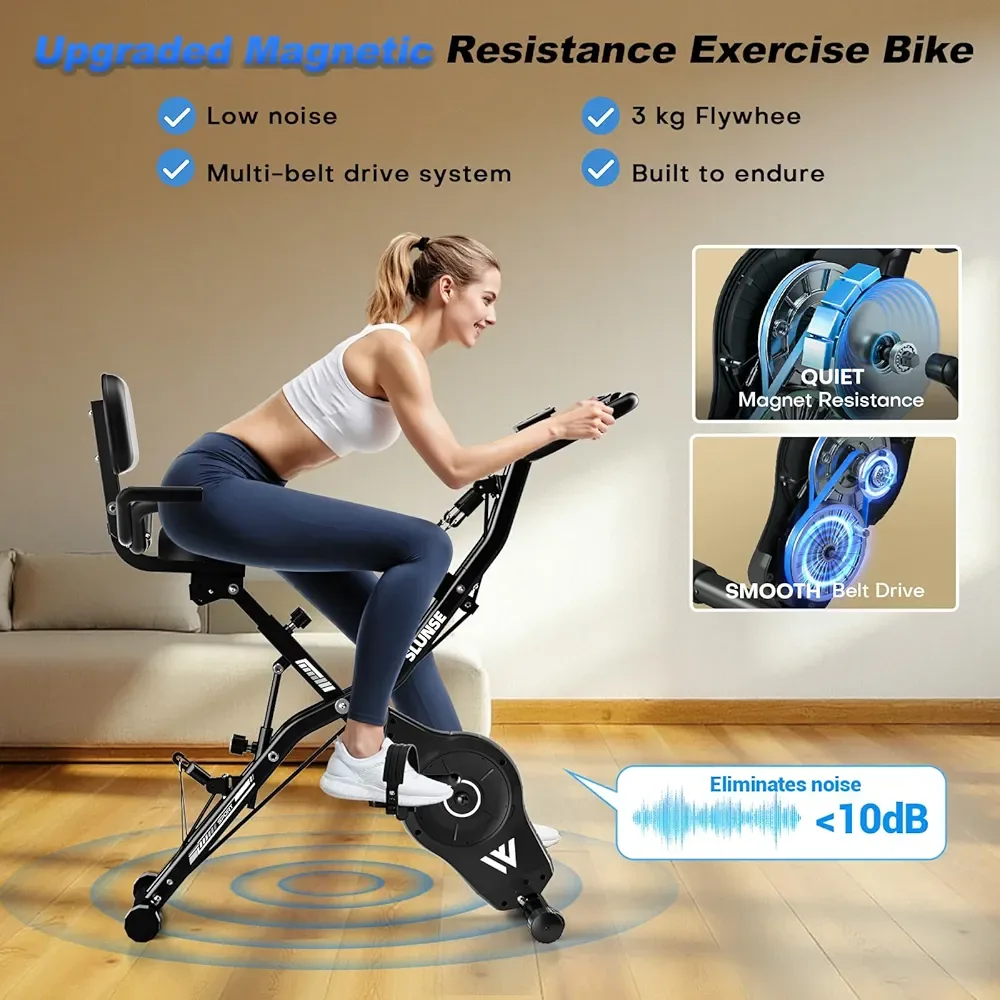 Brand New Slunse Upgraded Magnetic Resistance Exercise Bike image indicator(5)