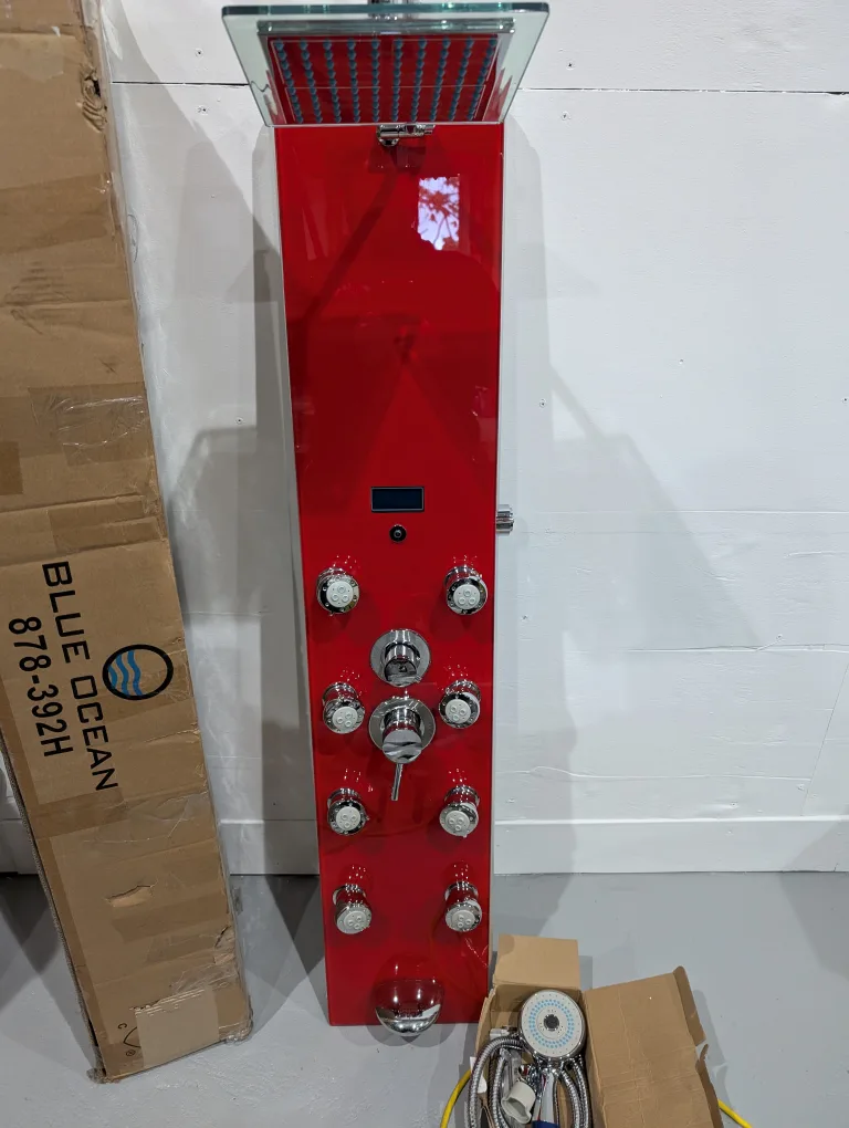 Brand New Blue Ocean Rainfall Shower Panel For Sale image indicator(6)