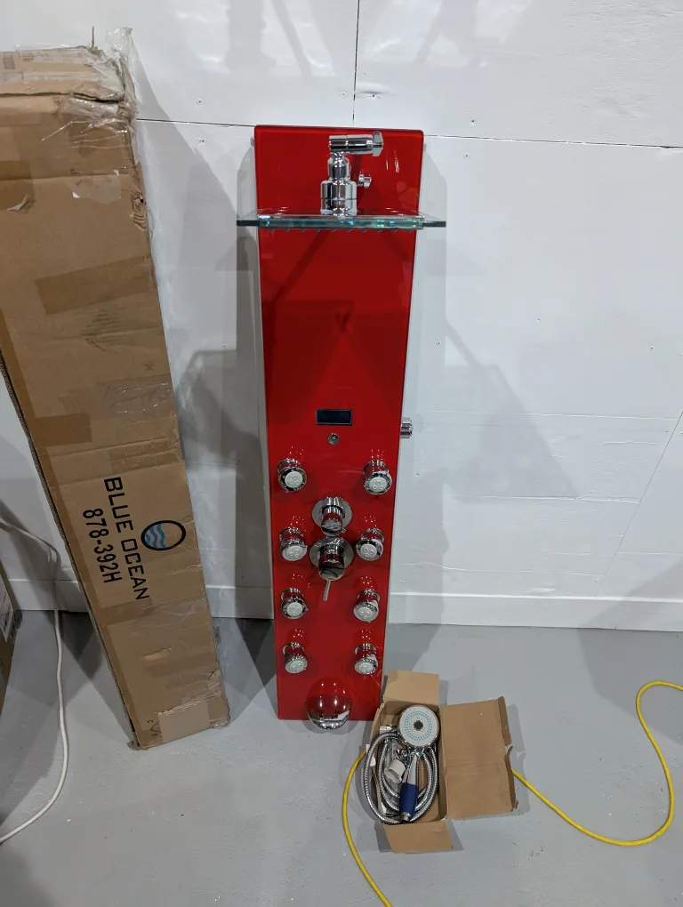 Brand New Blue Ocean Rainfall Shower Panel For Sale image indicator(4)