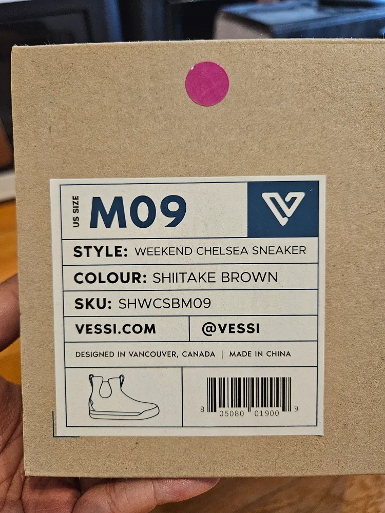 BRAND NEW UNUSED Vessi hightop shoes - khaki colour image indicator(3)