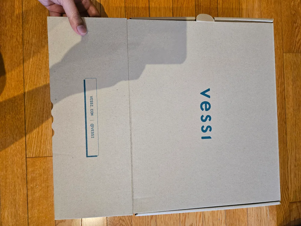 BRAND NEW UNUSED Vessi hightop shoes - khaki colour image indicator(4)