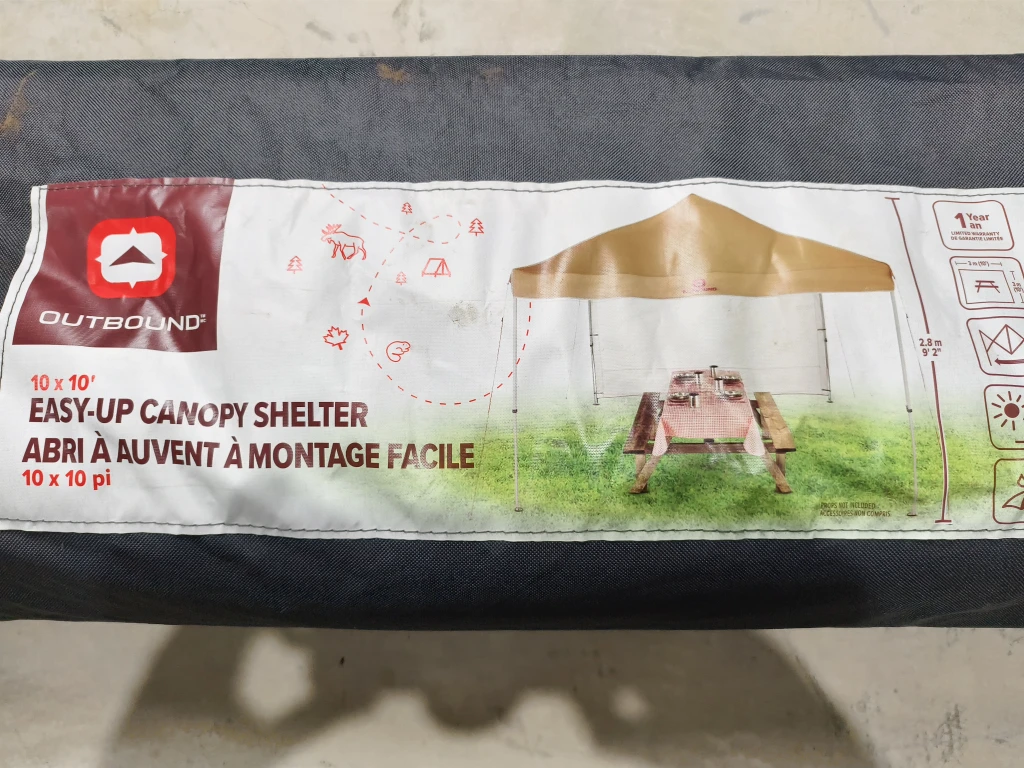 Outdoor 10' x 10' Easy-Up Canopy Shelter - photo 3