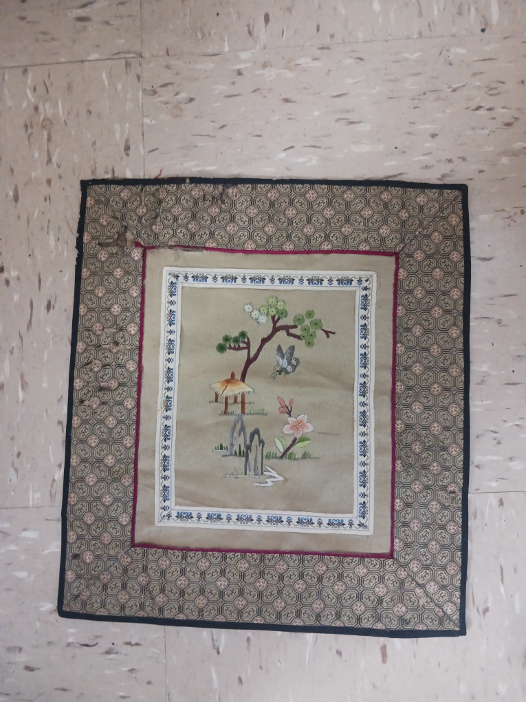 🧡Vintage Asian Embroidery  cloth