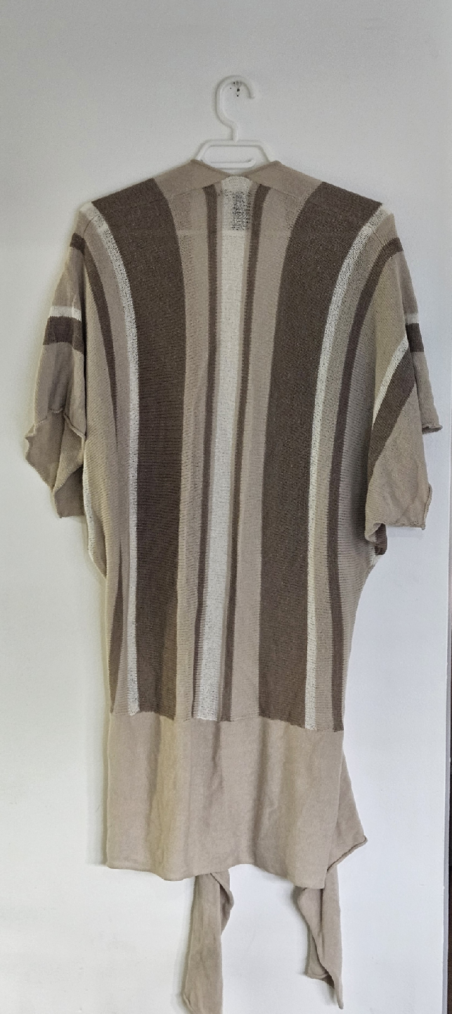 Brown and beige cardigan size large - photo 2