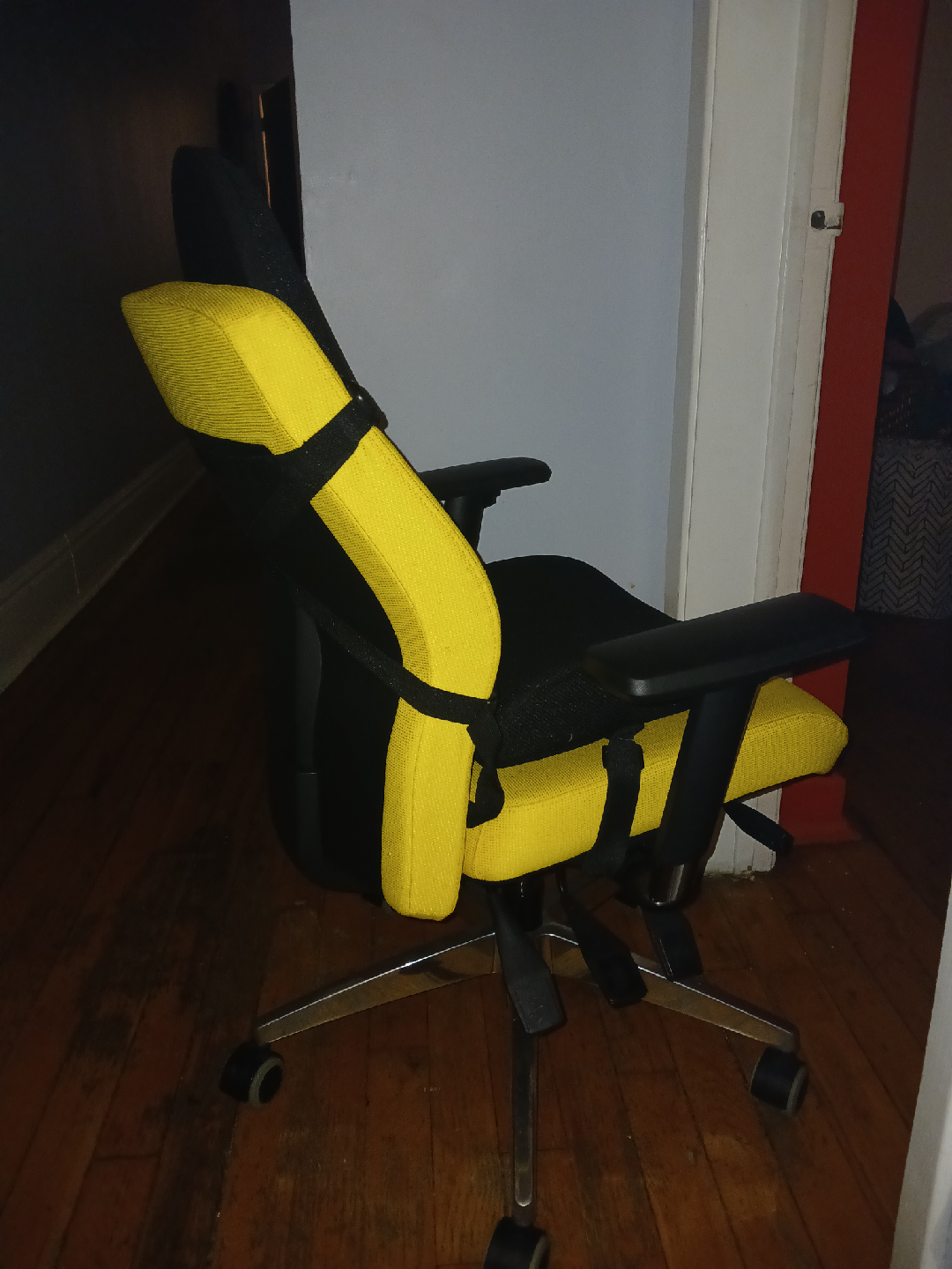 Computer Chair w/ Obus Backrest  - Yellow/Black - photo 2