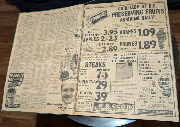 Vintage Saskatoon Star-Phoenix Newspaper image indicator(2)