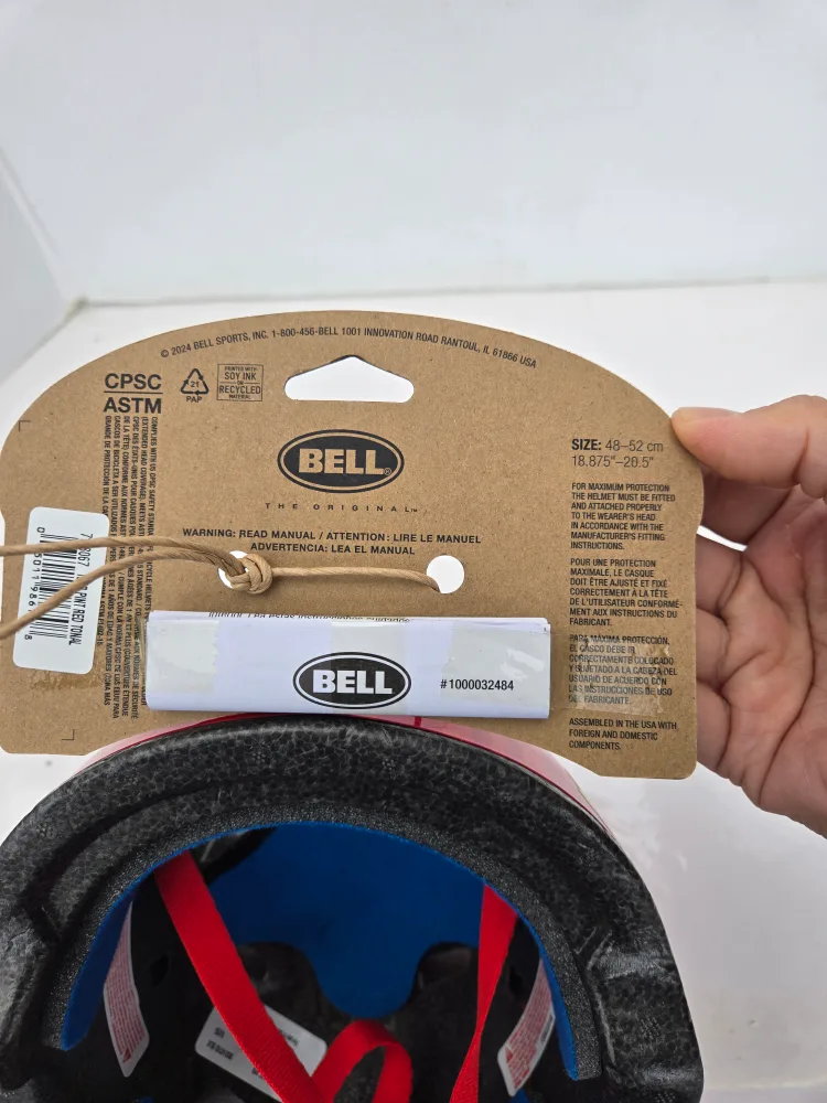 New kids toddlers red bike helmet size in photos image indicator(6)