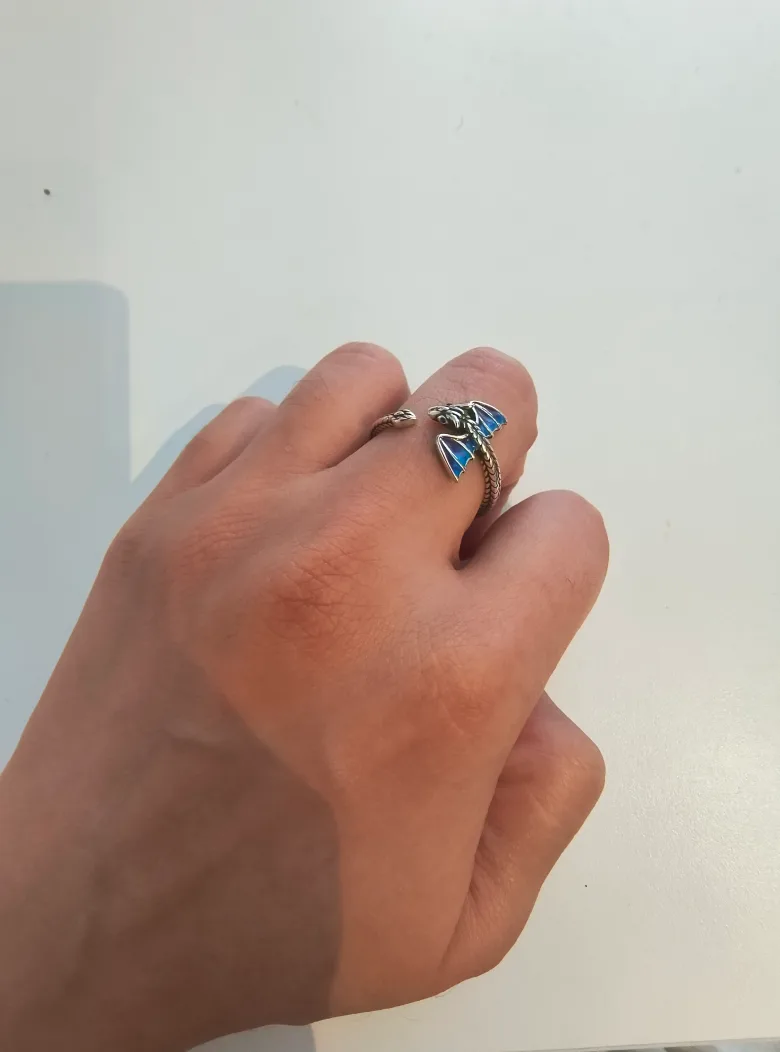 Sterling Sulver Dragon Ring - Unisex image indicator(4)