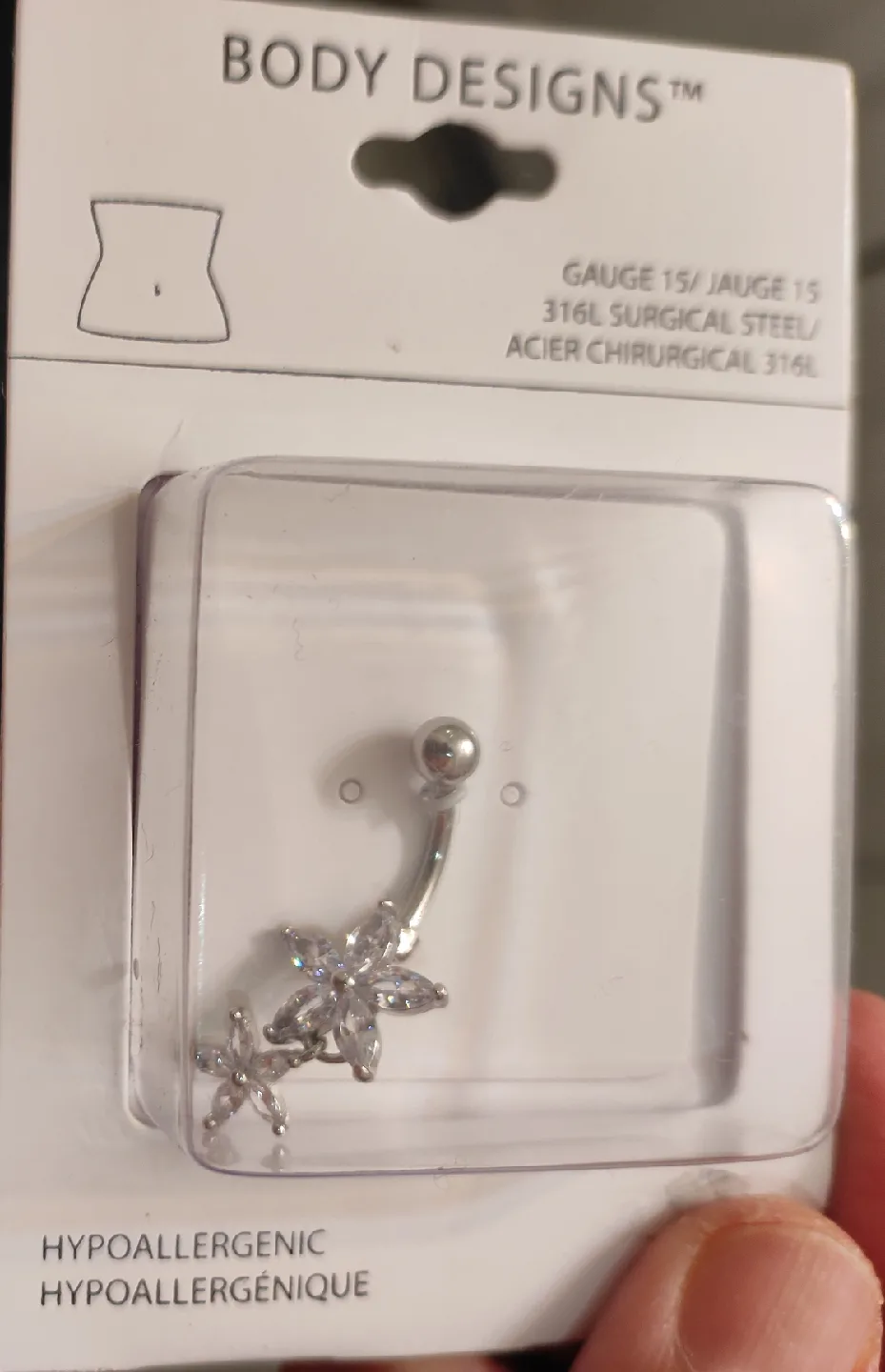 Body Designs Flower Belly Ring - New