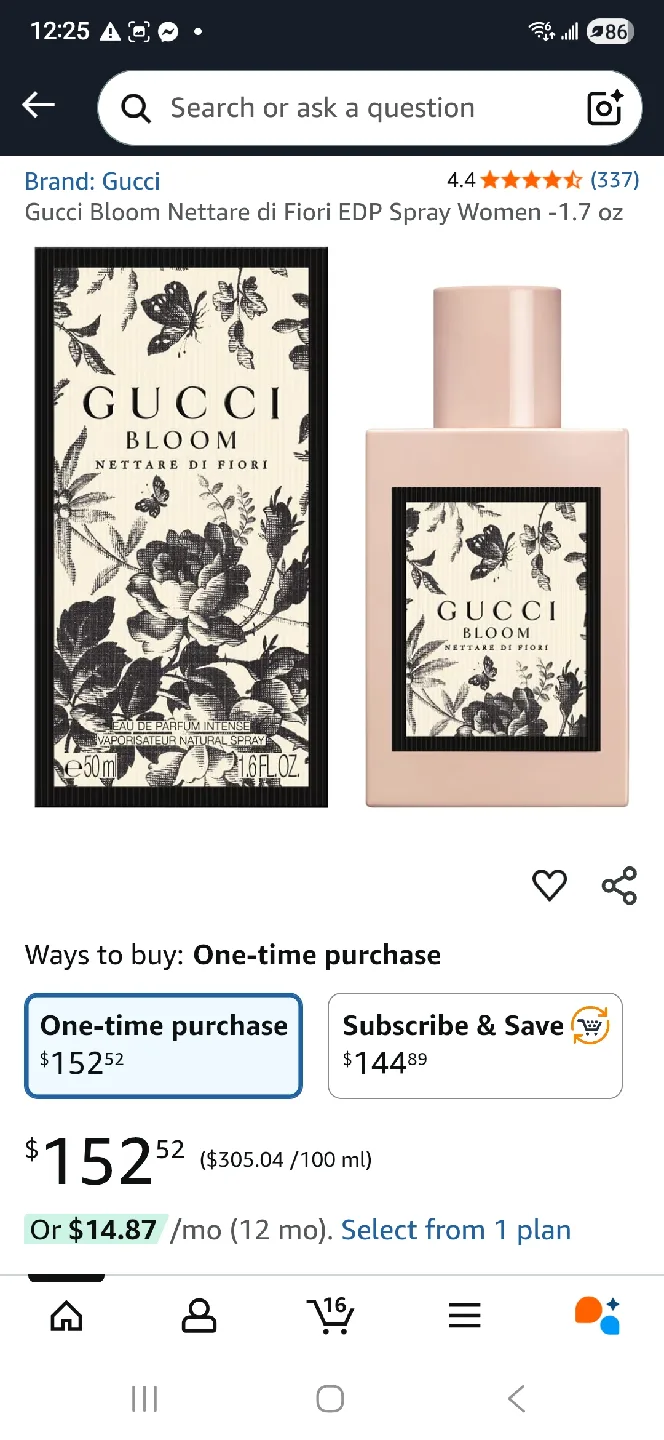 NEW Gucci Bloom Nettare Di Fior Eau de Parfum 30ml image indicator(2)