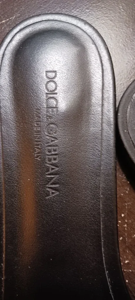 Dolce & Gabbana Black Leather Slides image indicator(2)