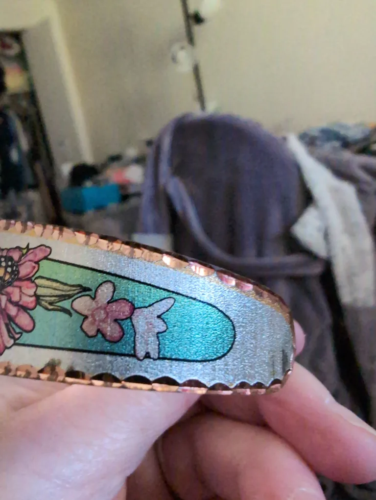 Lyman Bean Butterfly Copper Cuff Bracelet image indicator(2)