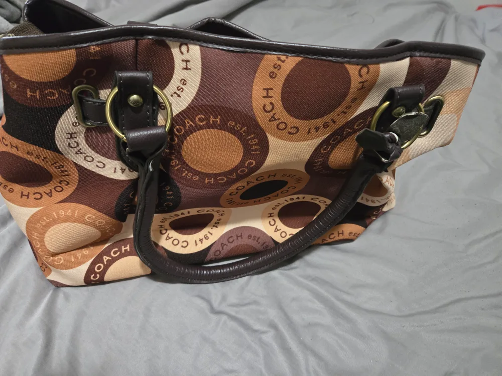 Coach Est. 1941 Brown Patterned Handbag image indicator(3)