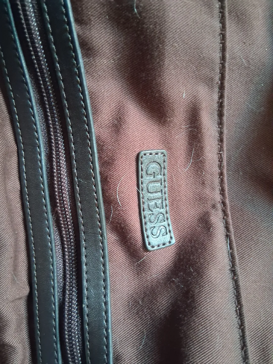 Guess Brown Patterned Messenger Bag image indicator(2)