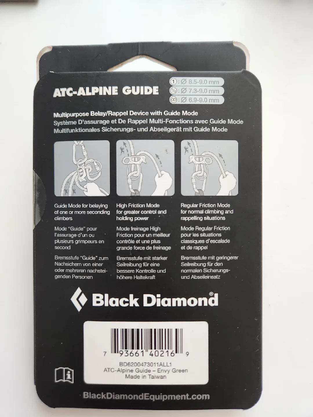 Black Diamond ATC-Alpine Guide Belay Device - Envy Green image indicator(2)