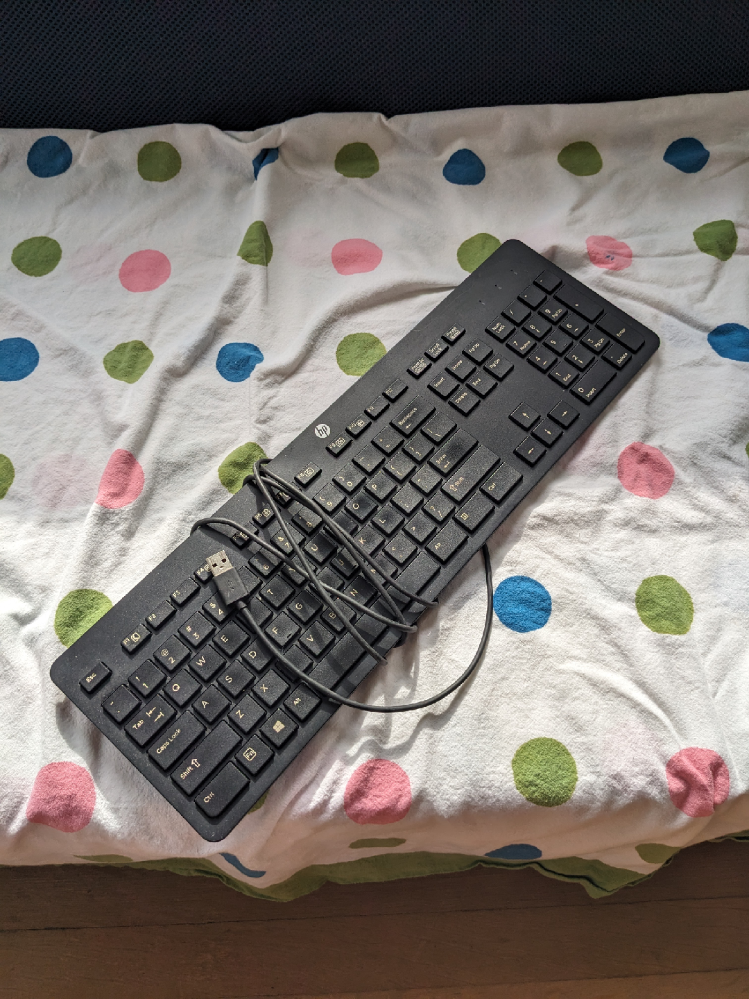 HP Black Wired Keyboard