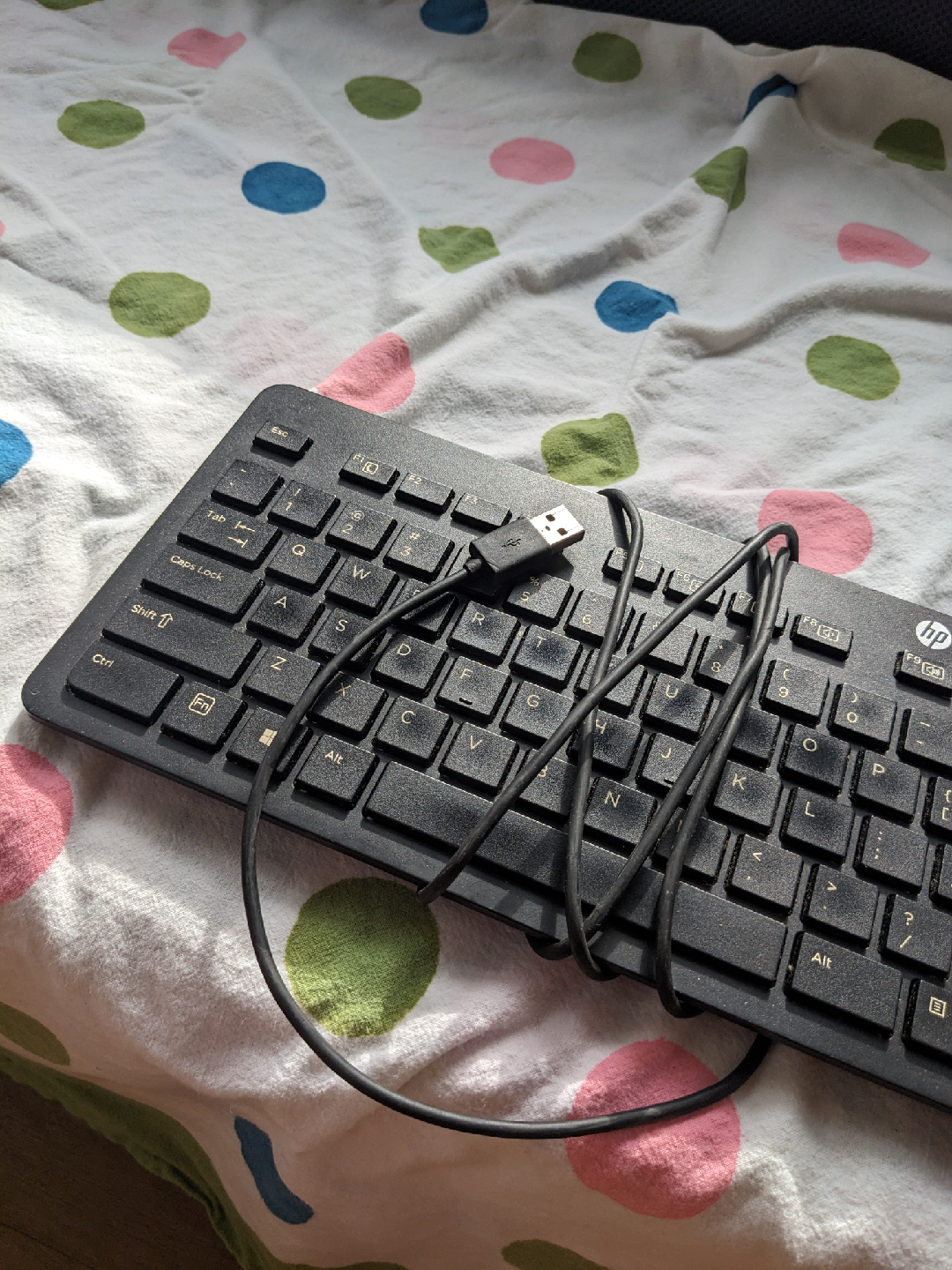 HP Black Wired Keyboard - photo 2