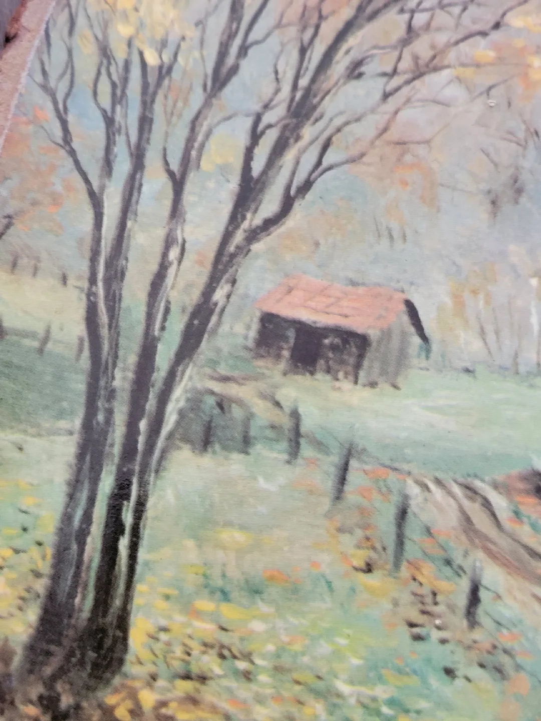 Vintage Print on Wood Slice. rustic art. pictures image indicator(3)