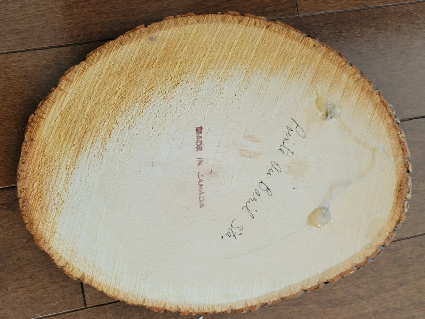 Vintage Print on Wood Slice. rustic art. pictures image indicator(6)