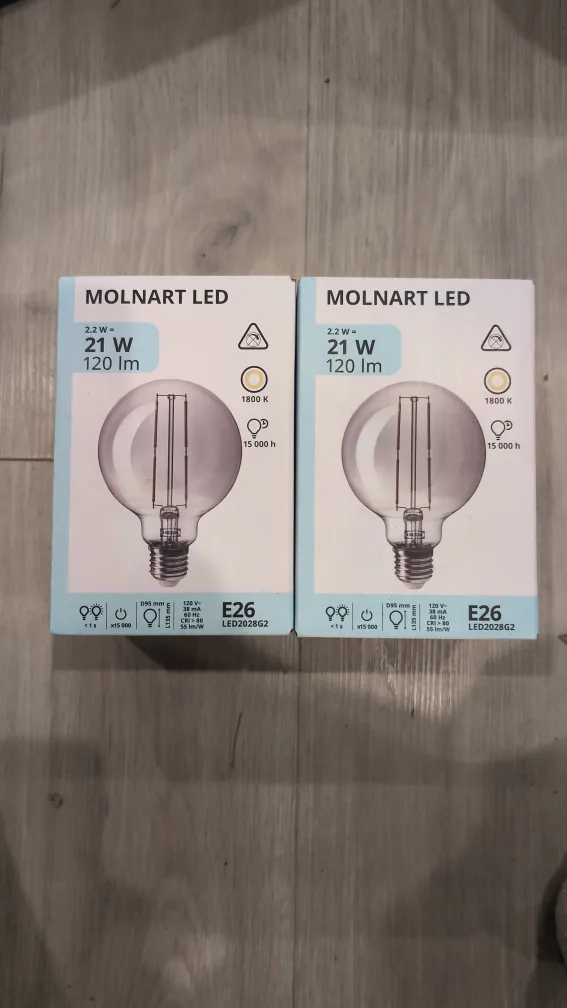 New IKEA Molnart LED E26 2.2W Light Bulb thumbnail
