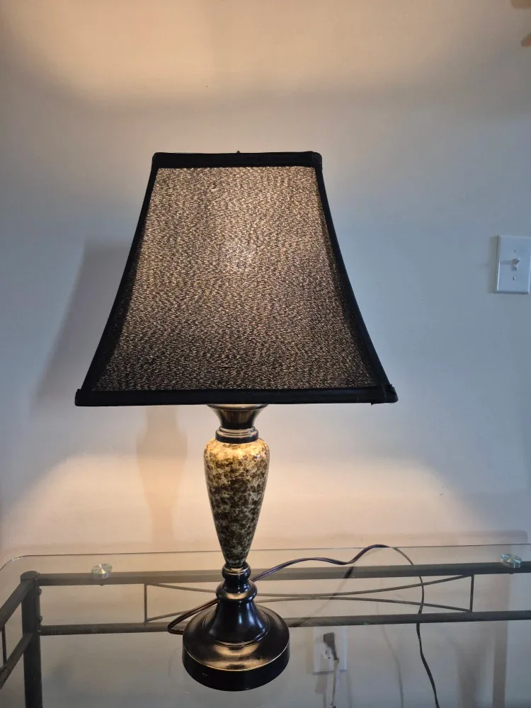 Table Lamp with Black Shade image indicator(2)