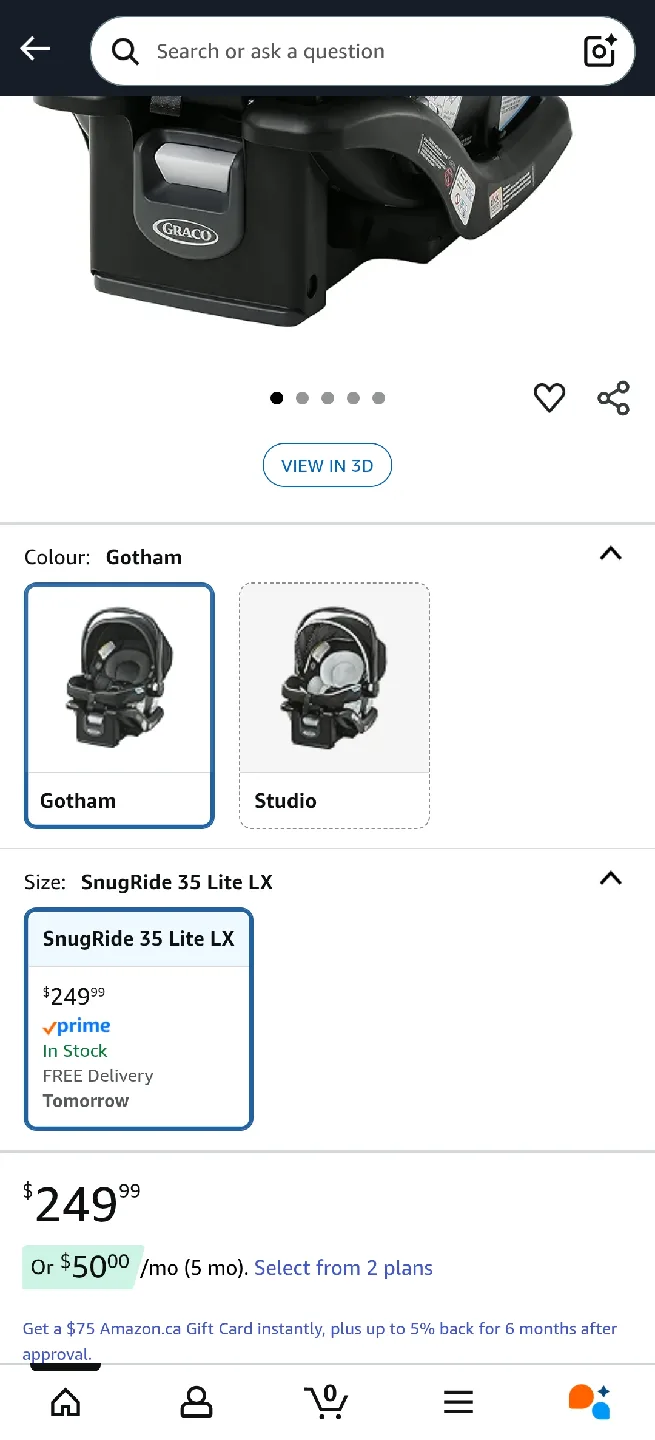 Graco SnugRide 35 Lite LX Infant Car Seat - Gotham image indicator(2)