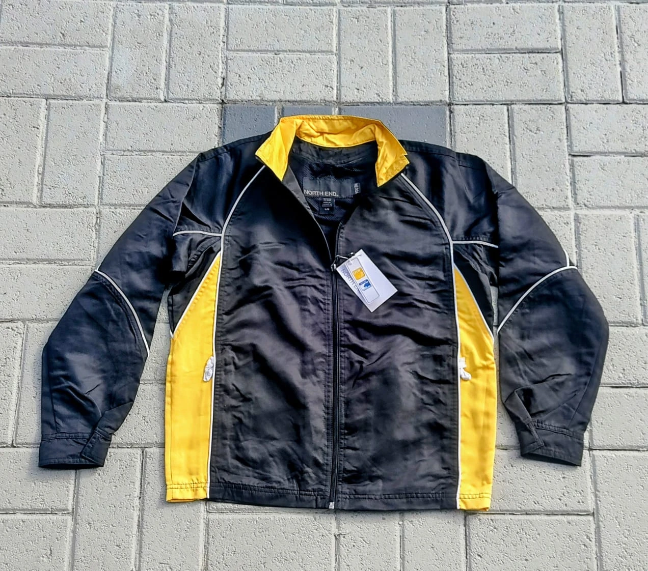 North End Sport Black/Yellow Jacket - Size L/G