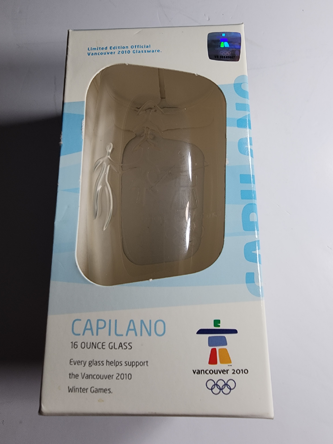 Capilano Vancouver 2010 Olympic 16 oz Glass