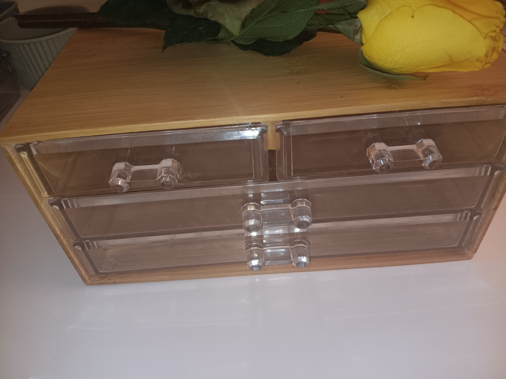 Acrylic Drawer Bamboo Storage Box