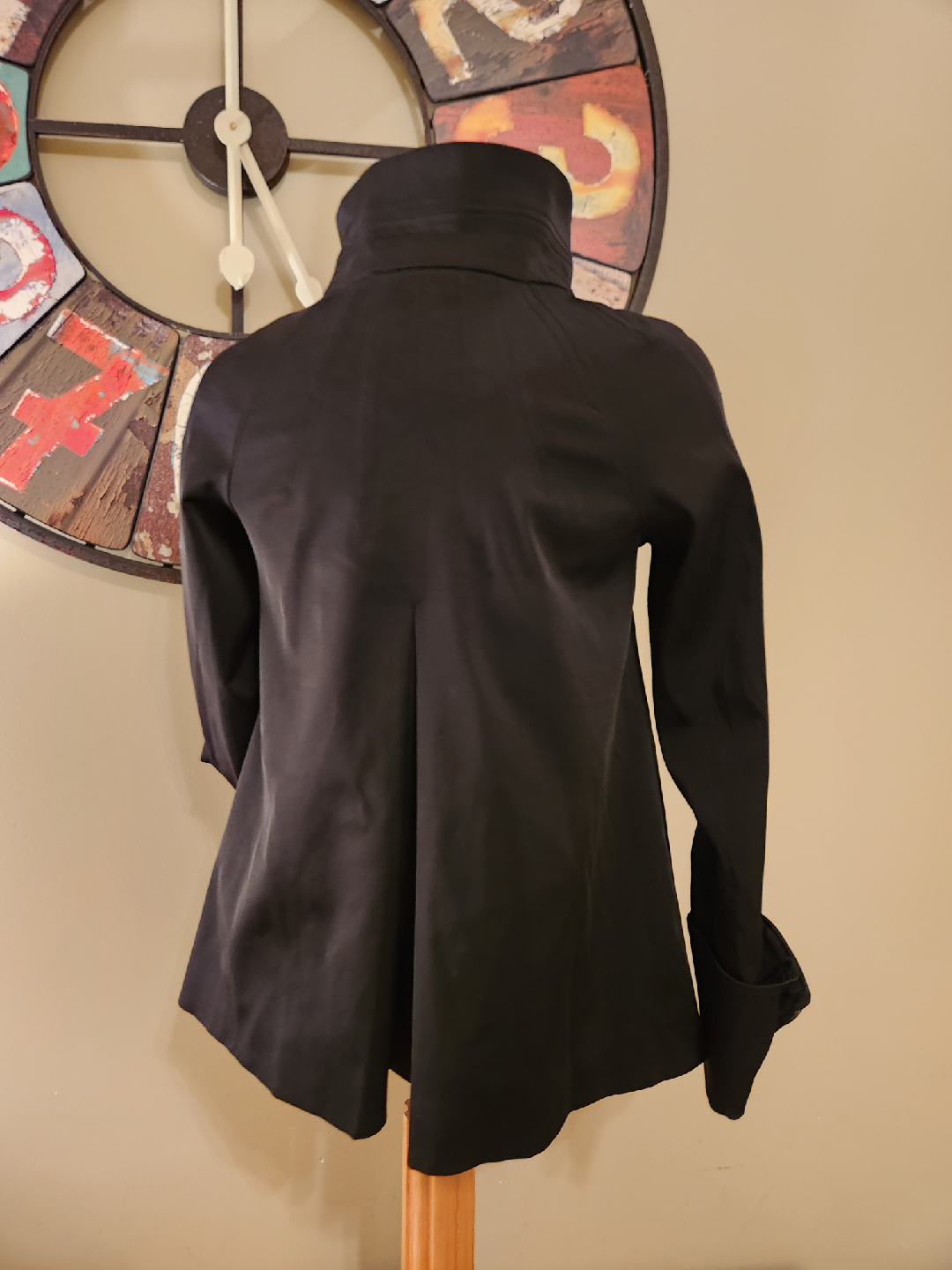 FANTASTIC FALL  Zara Basic Black Rain Jacket Size S