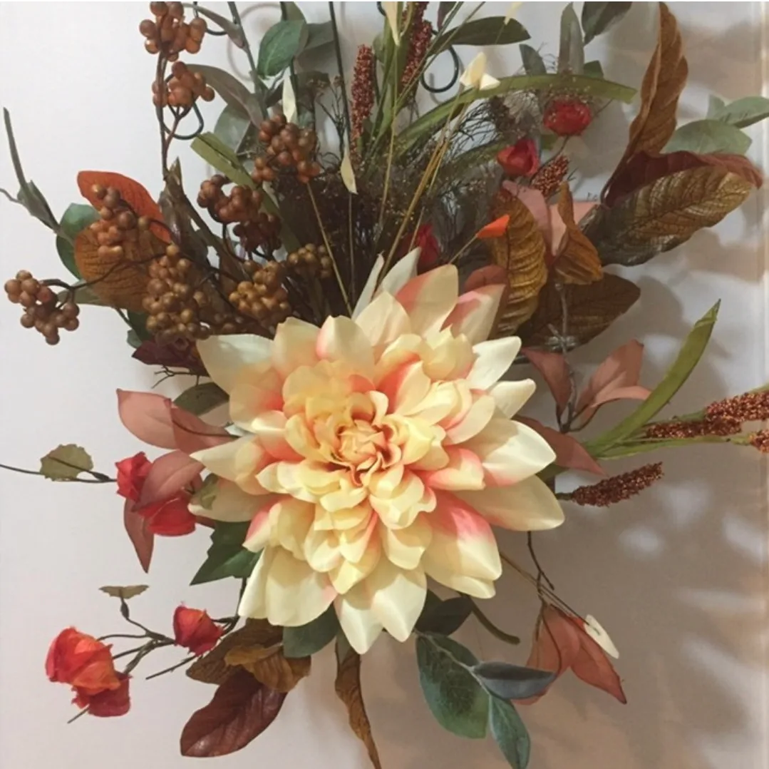 Fall Floral wreath 🧡 image indicator(2)