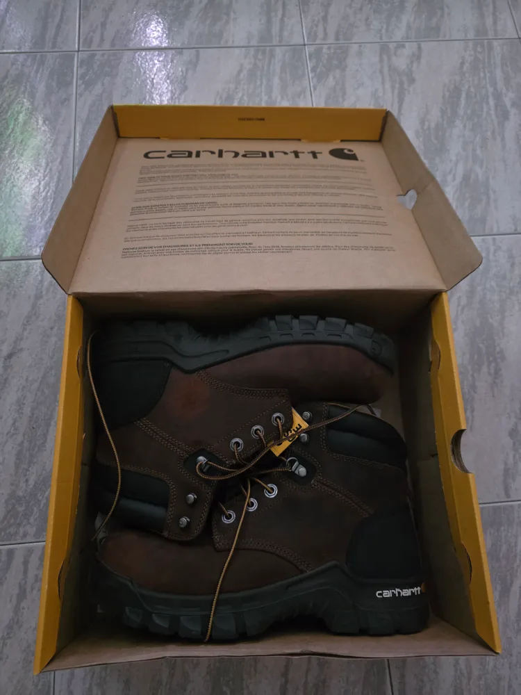 Carhartt Brown Leather Work Boots - Size 9.5 image indicator(2)