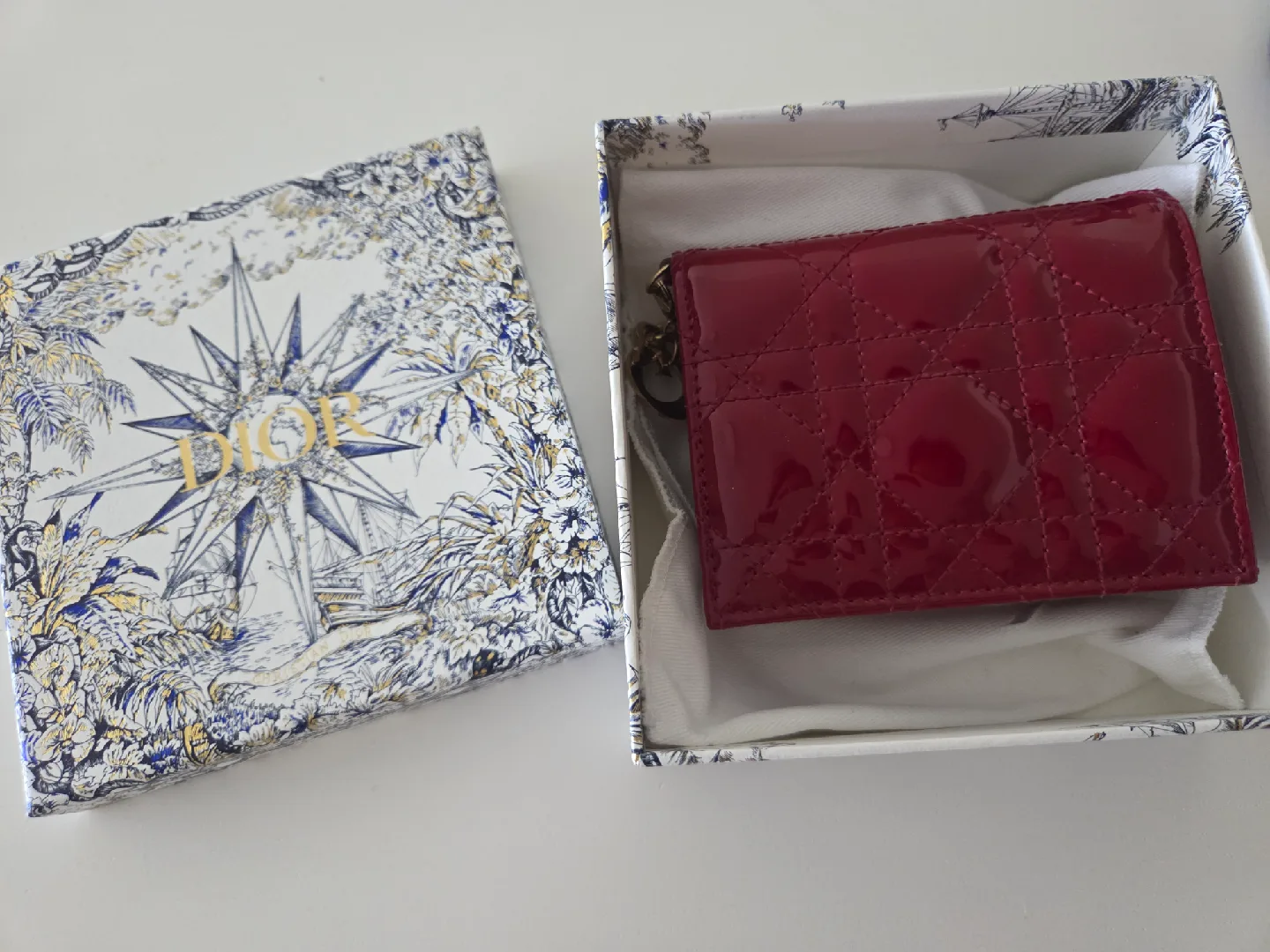 Lady Dior Gardenia Wallet thumbnail