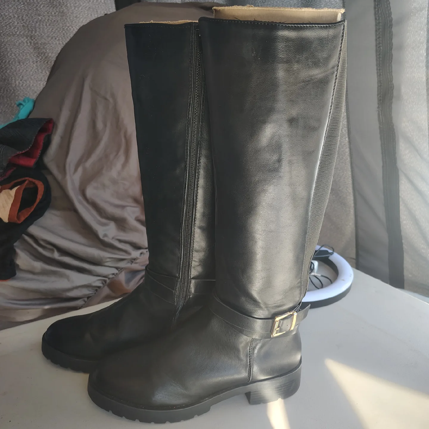 Black Knee High Boots - Size 9 by Primark image indicator(6)