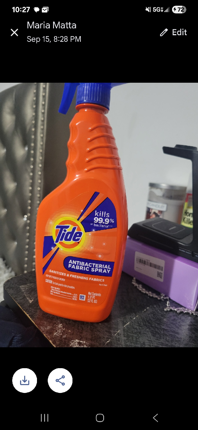 Tide Antibacterial Fabric Spray