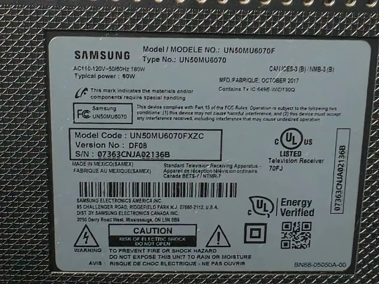 Samsung UN50MU6070 50" 4K UHD TV image indicator(2)