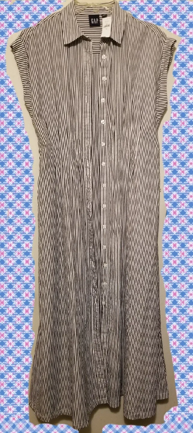 NWT GAP Women's Poplin Midi Shirt Dress image indicator(5)