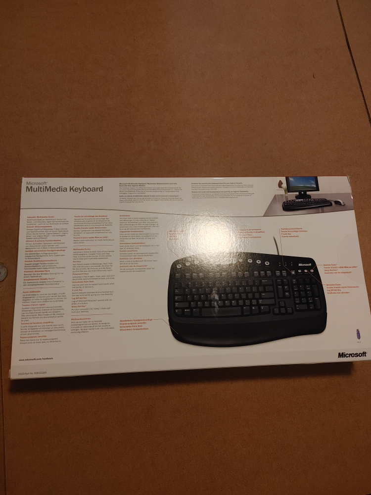 🧡BRAND NEW! MICROSOFT MULTIMEDIA KEYBOARD SEALED - photo 2