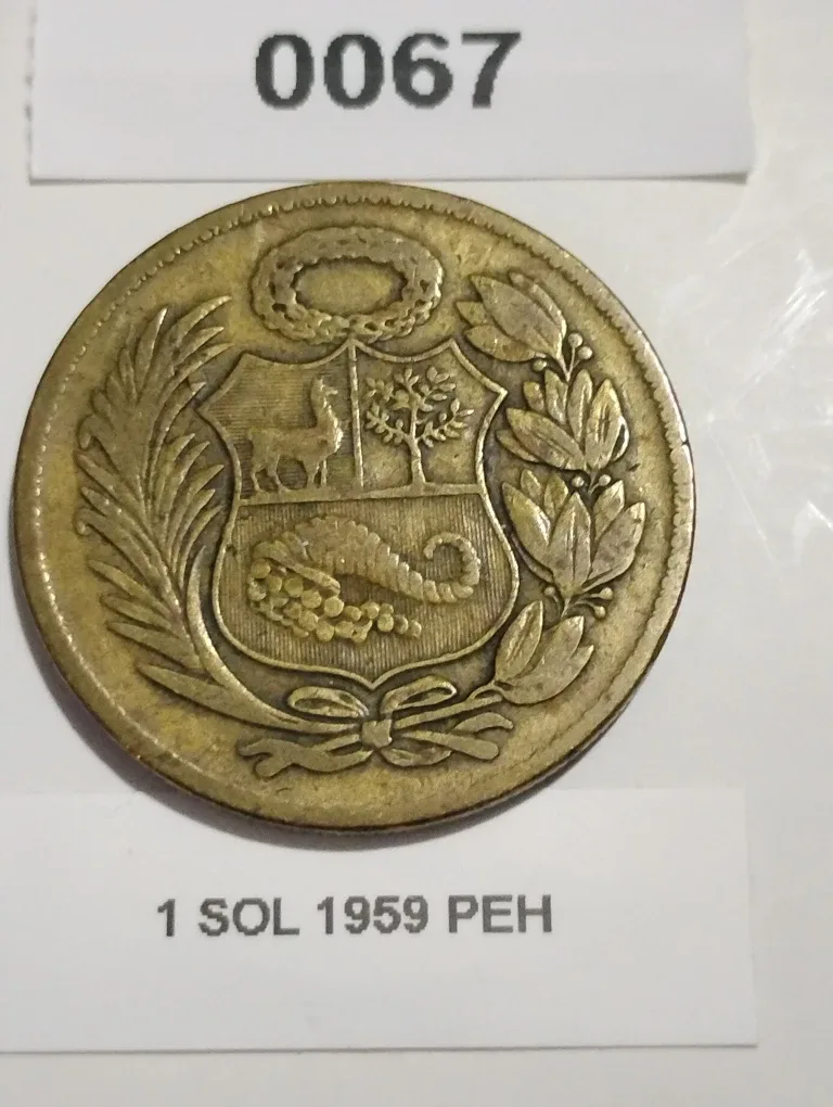 1959 Peru 'UN SOL DE ORO' Coin thumbnail