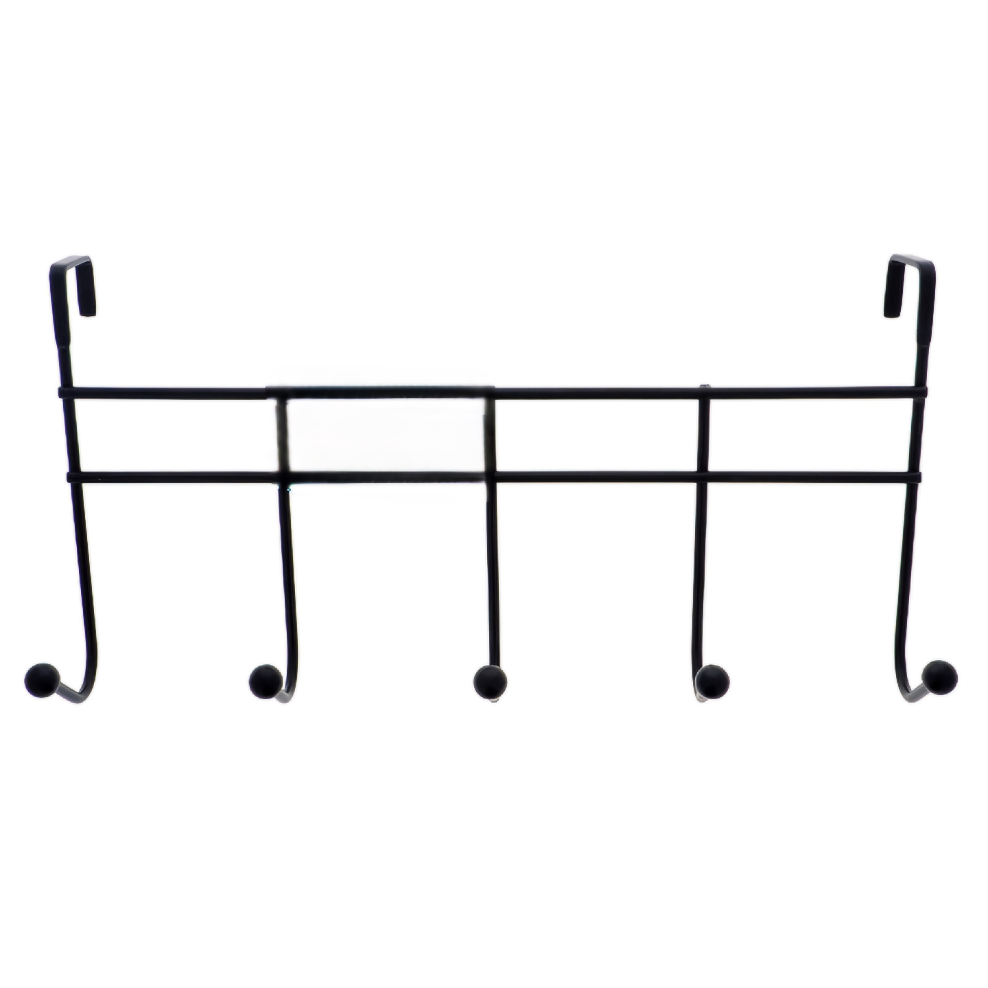 2 Black Over-the-door Hooks