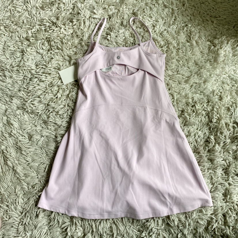 NWT Lululemon Align Cami Strap Dress - Size 8, Pink Organza - photo 2