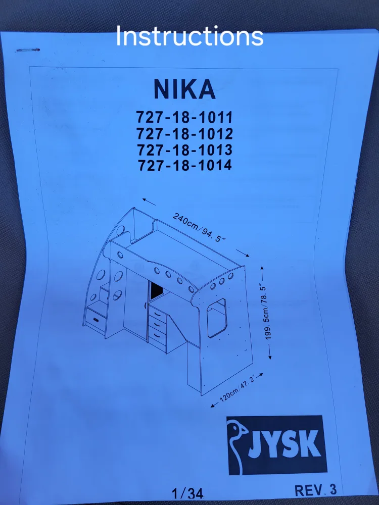 JYSK NIKA Loft Bed Frame image indicator(2)